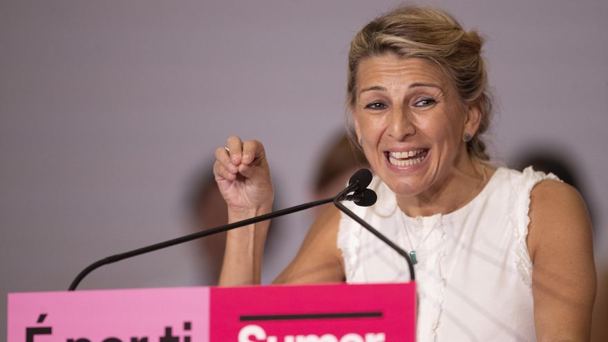 La candidata de Sumar a la Presidencia de Gobierno Yolanda Díaz. EFE/ Salvador Sas