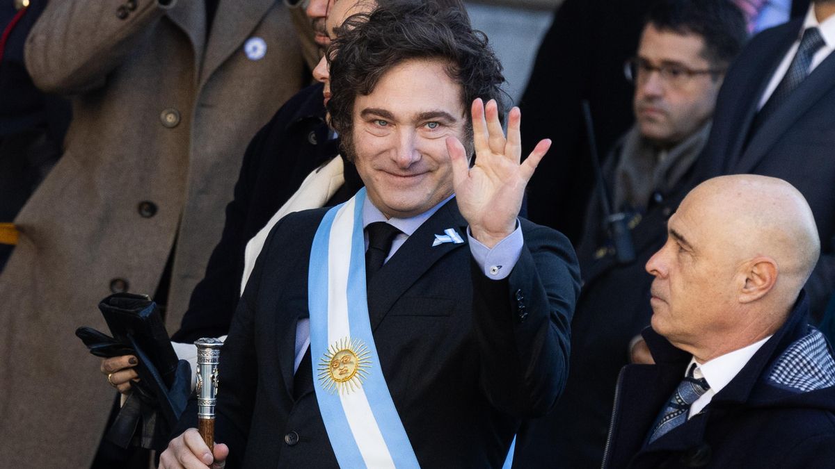 El presidente argentino, Javier Milei, durante el Tedeum en la Catedral Metropolitana, a 25 de mayo de 2024, en Buenos Aires (Argentina).