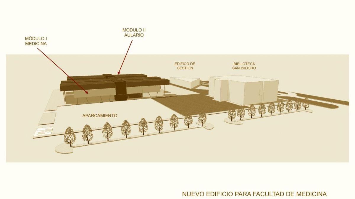 El nuevo edificio de la Facultad de Medicina de León estará listo para el curso 2029-2030