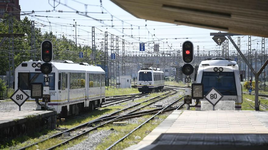 Trenes de Cercanías de Cantabria.