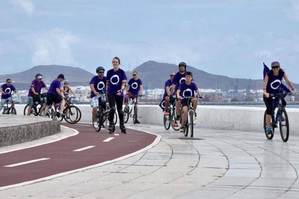 Bicicletada de Podemos por Las Palmas de Gran Canaria.
