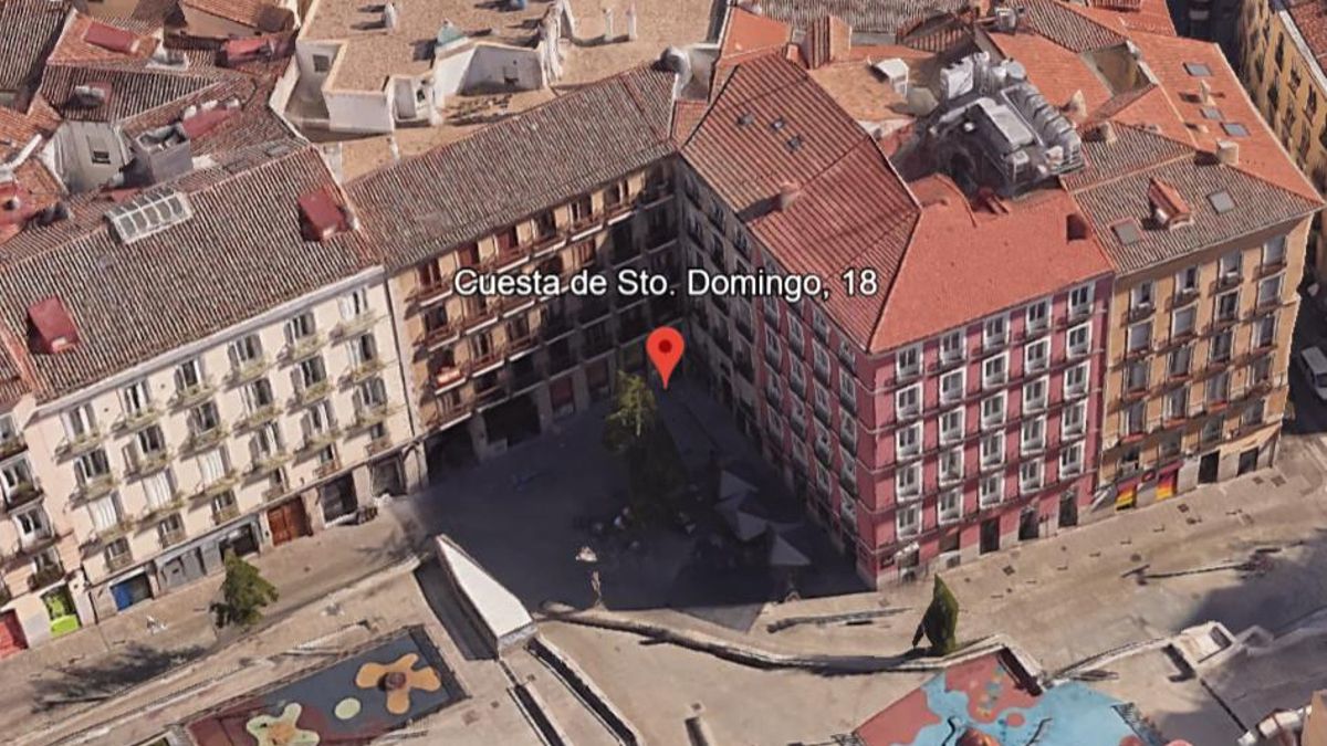 Ubicación del piso turístico donde tuvo lugar el derrumbe
