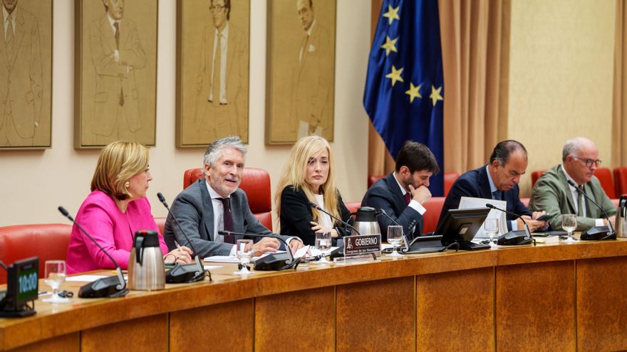 El ministro de Interior, Fernando Grande-Marlaska, comparece en el Congreso por los incendios forestales del verano