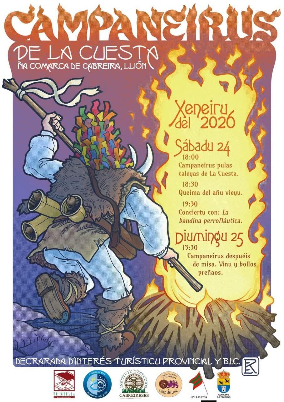 Cartel de la celebración de 'Campaneirus de La Cuesta'.