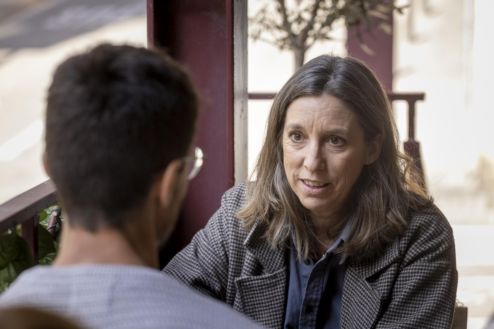 La escritora Llucia Ramis, durante la entrevista