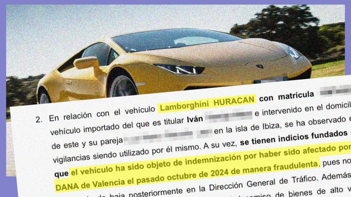 Un "líder" narco del Puerto de València obtuvo una indemnización "fraudulenta" de la dana para su Lamborghini en Ibiza