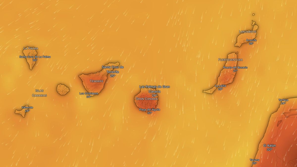 Primer aviso amarillo de Aemet para Canarias por la cuarta ola de calor del verano