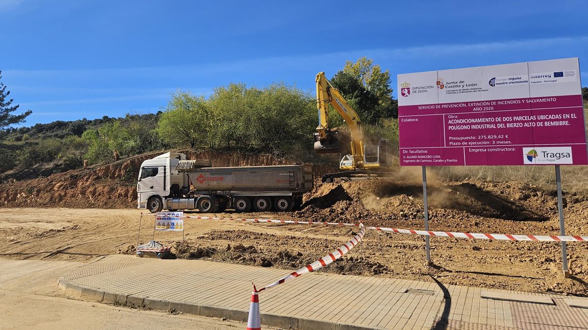 La Diputación agiliza los trabajos previos del futuro parque de bomberos de Bembibre, el más avanzado de los terciarios