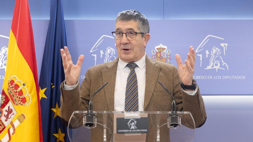 El portavoz del PSOE en el Congreso, Patxi López.