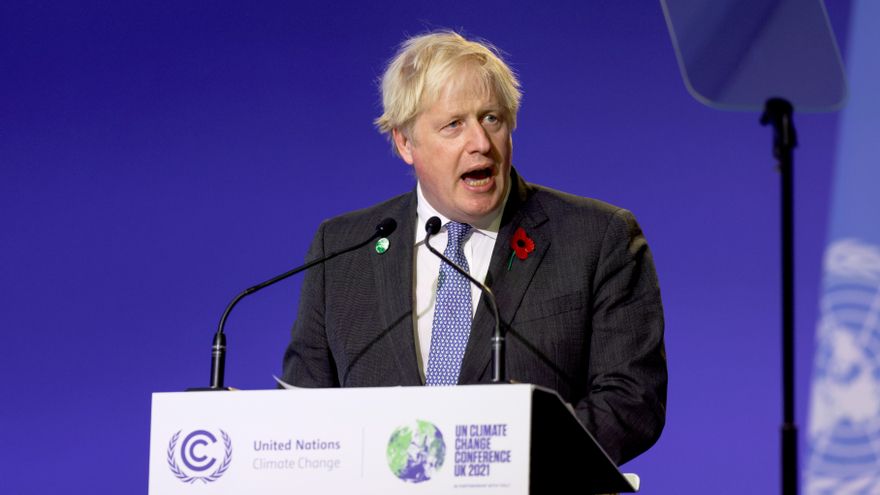 Boris Johnson en la COP26