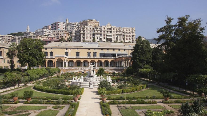 Jardines del Príncipe en la residencia de la familia Doria.