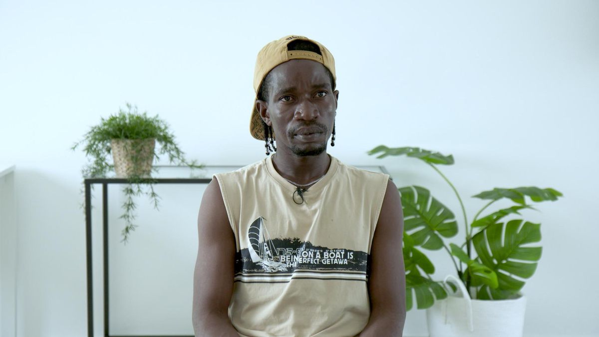 Evenson Lindor, durante la entrevista