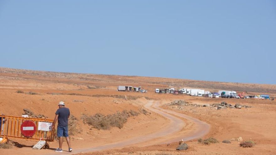 Vista de un rodaje de Disney en Fuerteventura.