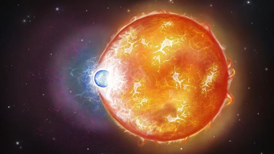 El telescopio Hubble revela las secuelas de una rara colisión estelar