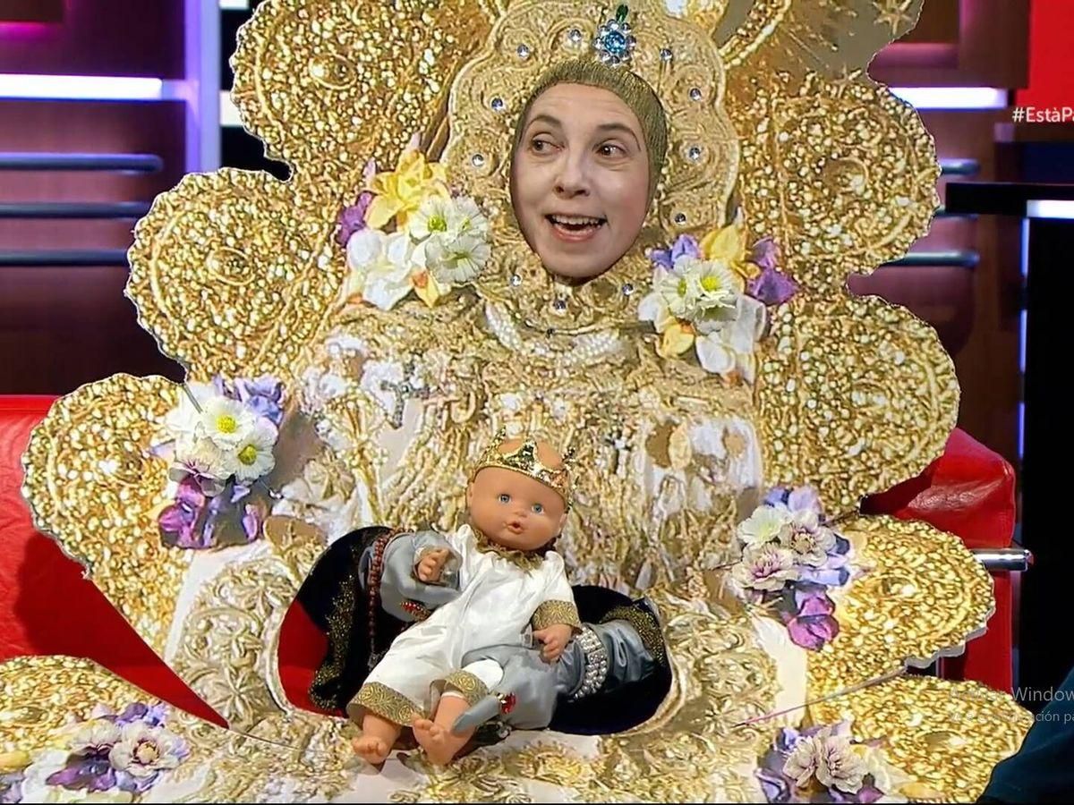 La aparición de la Virgen del Rocío en el programa 'Està Passant'.