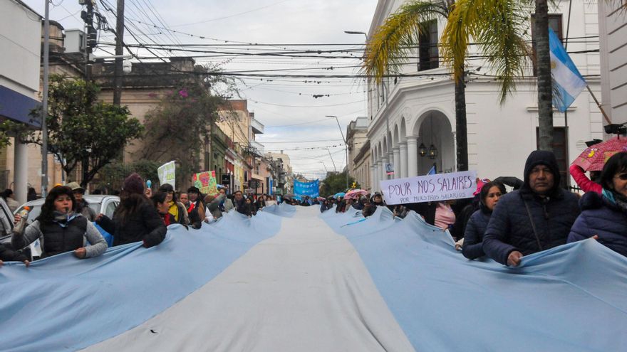 Jujuy: siguen las protestas con un paro general y una nueva marcha de docentes y otros sindicatos