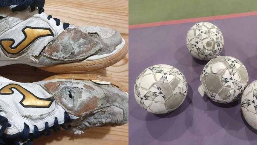 La pista del Ayuntamiento de Madrid que funciona como una lija y provoca lesiones: "Los chicos terminan ensangrentados"