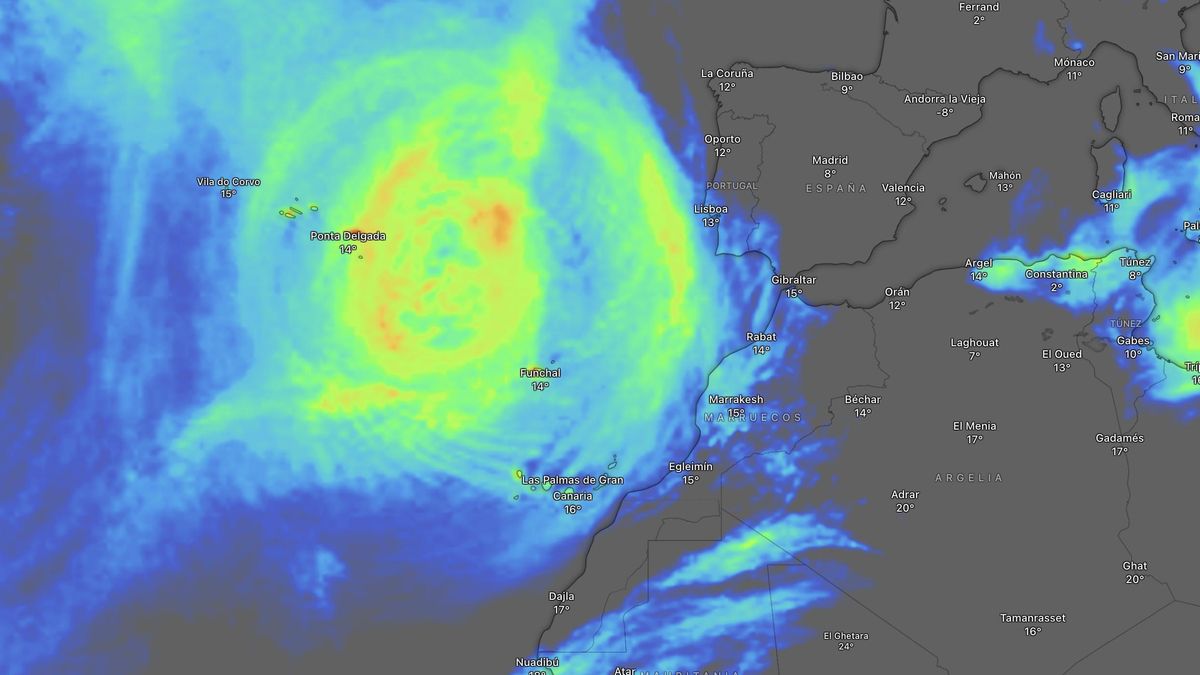 Samuel, la borrasca de alto impacto que afectará a Canarias en los próximos días, presenta características inusuales