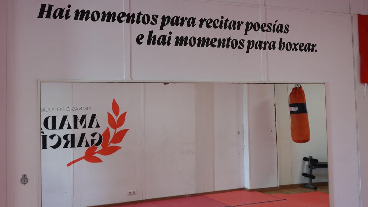 Interior del gimnasio popular Amada García