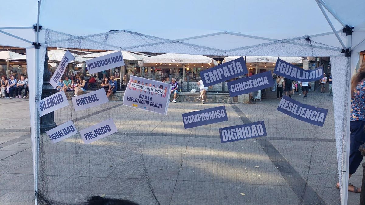 Stand de Médicos del Mundo durante esta jornada
