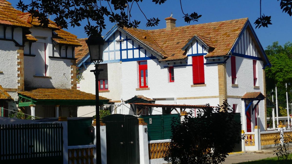 Casitas inglesas en el Barrio de la Reina Victoria.
