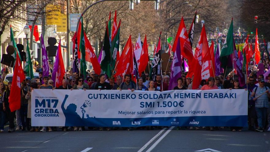 La cabecera de la manifestación