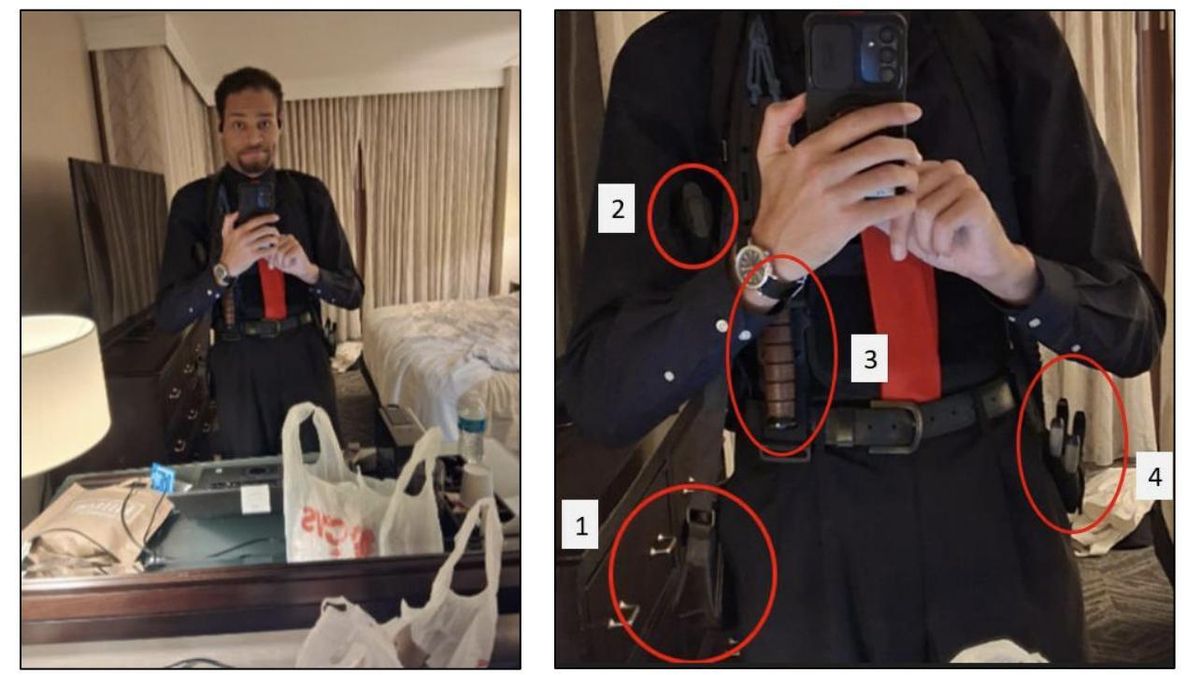 El hombre que intentó atentar contra Trump se hizo un selfie armado antes del ataque en la cena de corresponsales