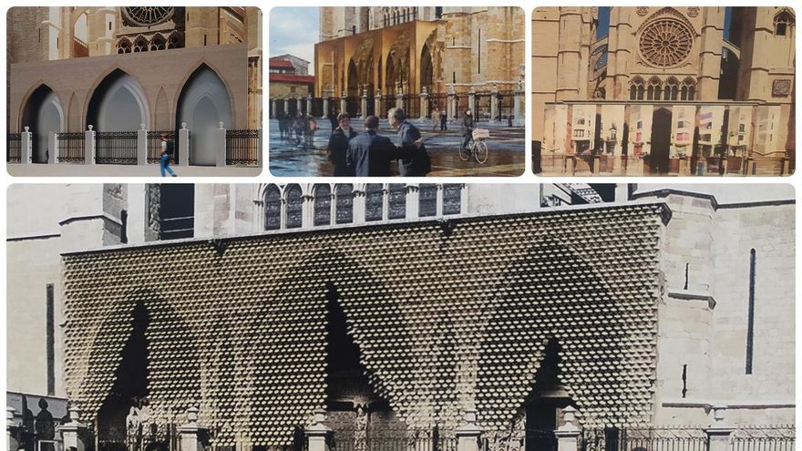 Proyectos para la protección de la portada principal de la Catedral de León.