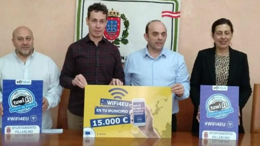 El Ayuntamiento de Villablino presenta el nuevo servicio de red wifi gratuita.