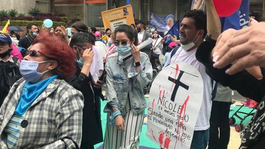 Manifestación contra el aborto en Colombia