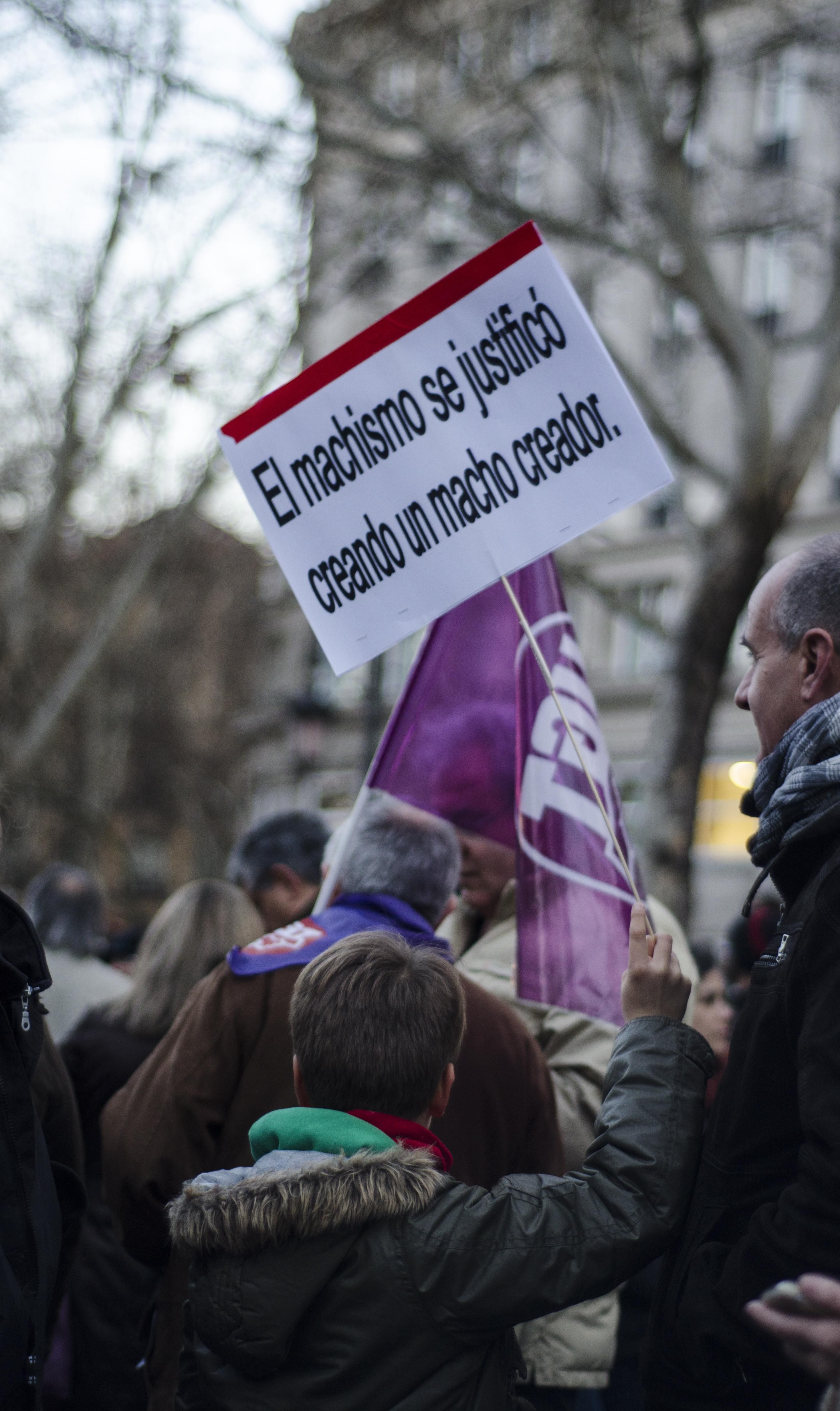 "El machismo se justificó creando un macho creador" Manifestación del 8M \ Foto: Alejandro Navarro Bustamante