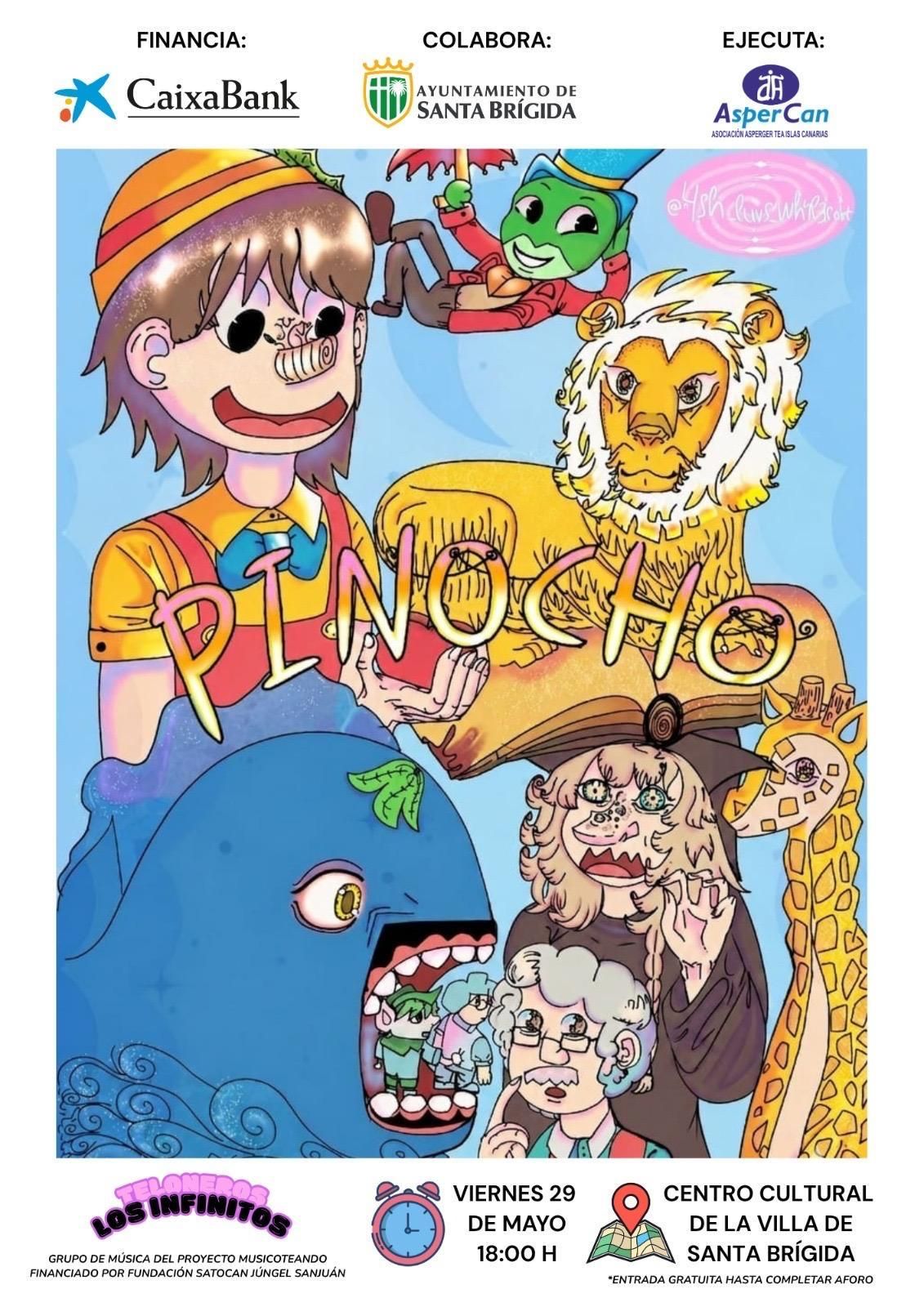 Cartel de la obra 'Pinocho'.