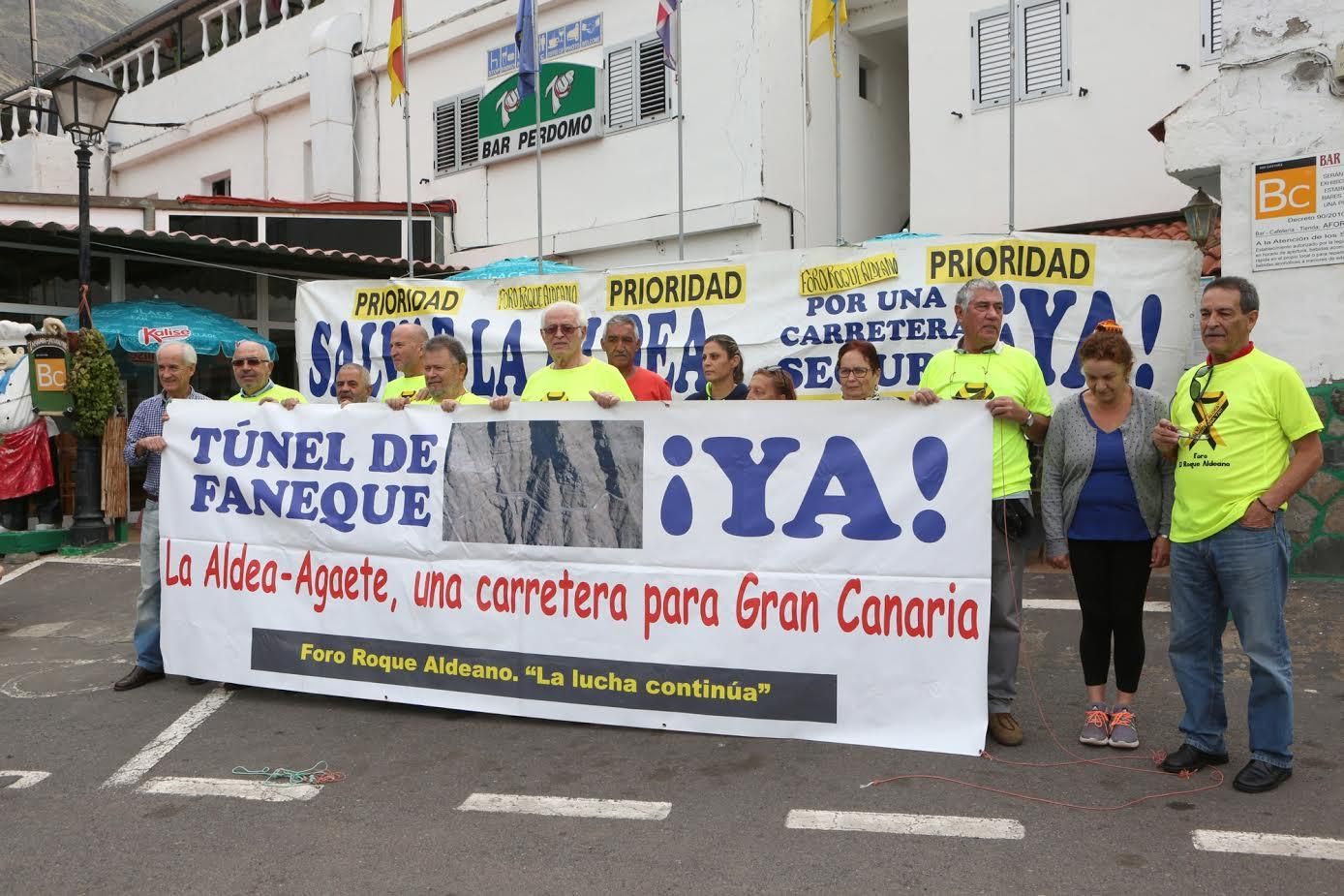 Protesta del Foro Roque Aldeano. (ALEJANDRO RAMOS)