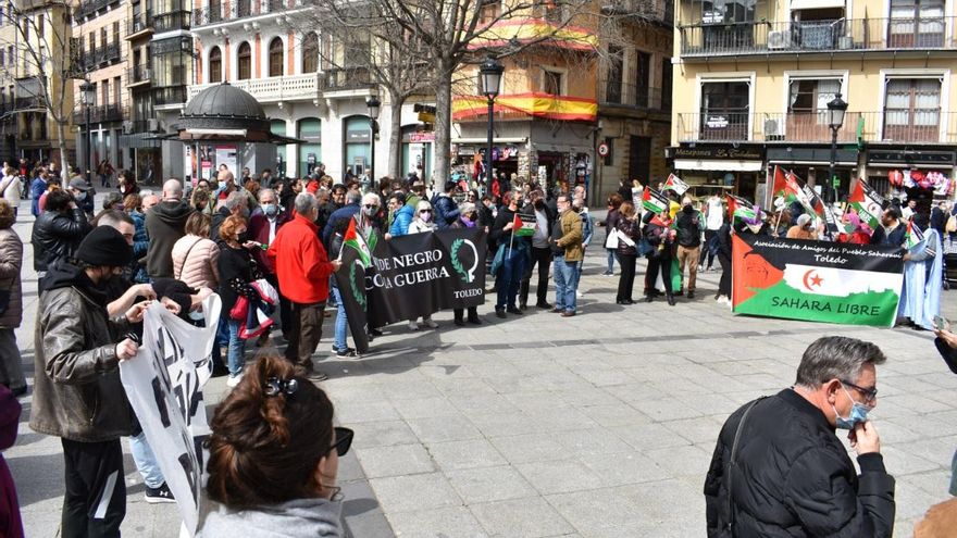 Concentración en defensa del Sáhara en Toledo