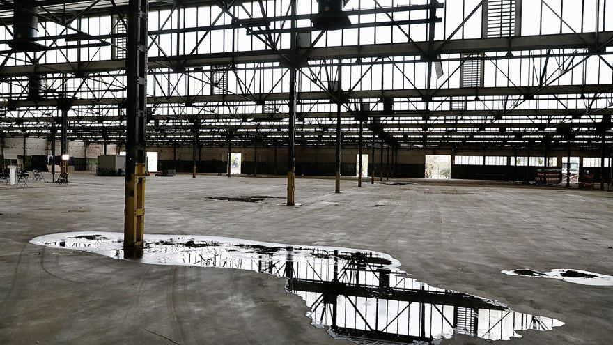 La nave principal de la antigua fábrica Mercedes-Benz