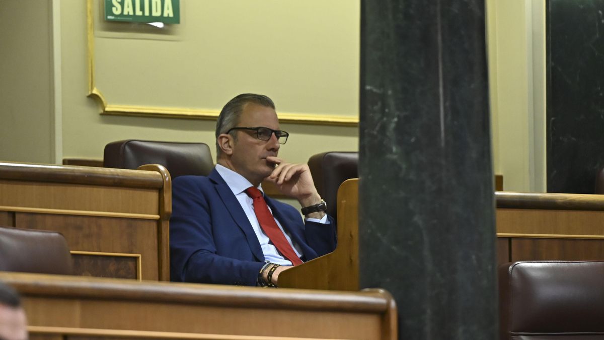 Imagen de archivo del exsecretario general de Vox Javier Ortega Smith durante el pleno del Congreso de los Diputados el pasado 24 de febrero. EFE/Fernando Villar