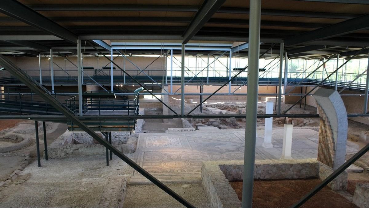 Interior de la Domus de Hippolytus, una de las más espectaculares de Complutum.