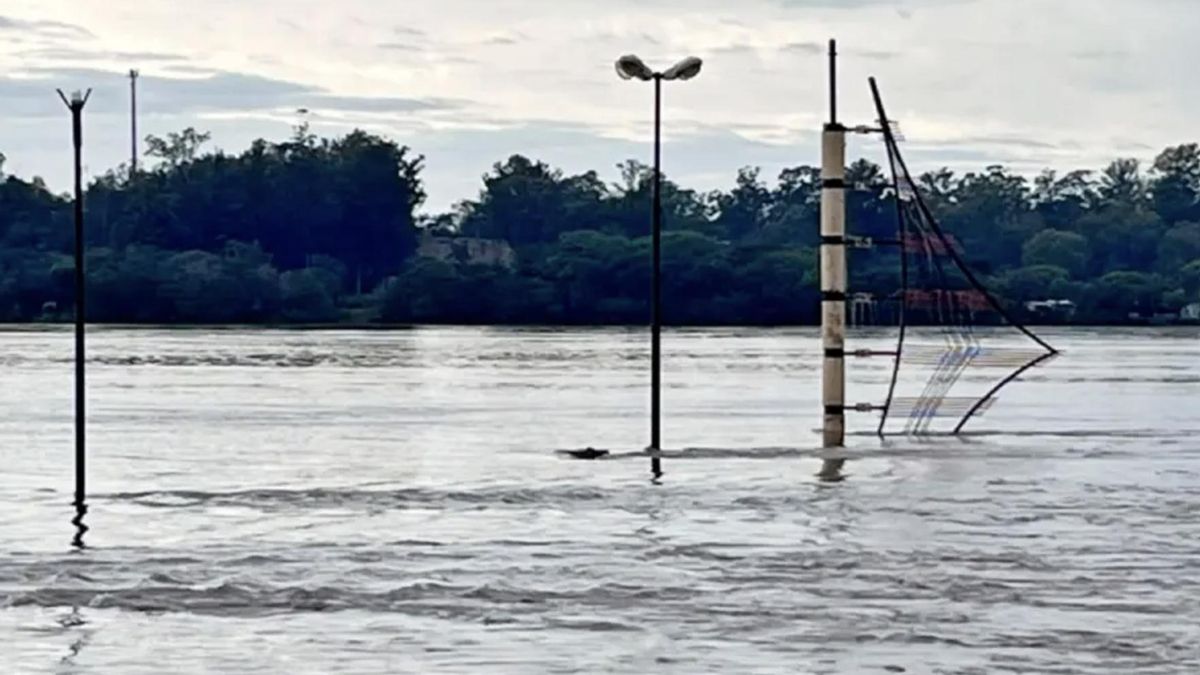 Crecida del río Uruguay en Concordia.