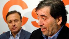 el presidente de la Gestora de Ciudadanos, Manuel Garcóa Bofill junto a Joan Mesquida