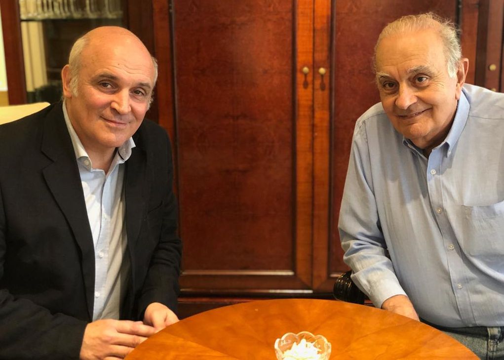 José Luis Espert y Alberto Asseff, al momento de sellar el acuerdo, el 5 de marzo de 2019