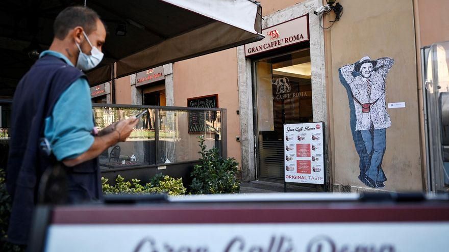 Una cafetería en el centro de Roma
