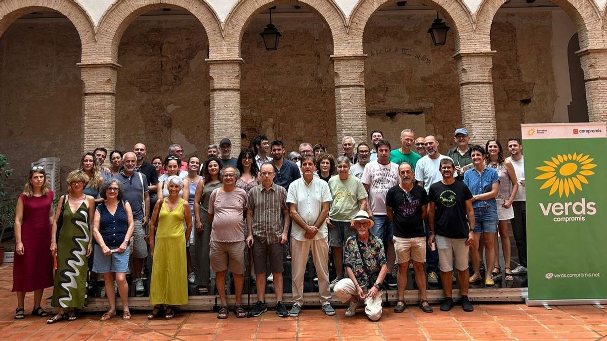 Los participantes en la asamblea general de Verds-Compromís.