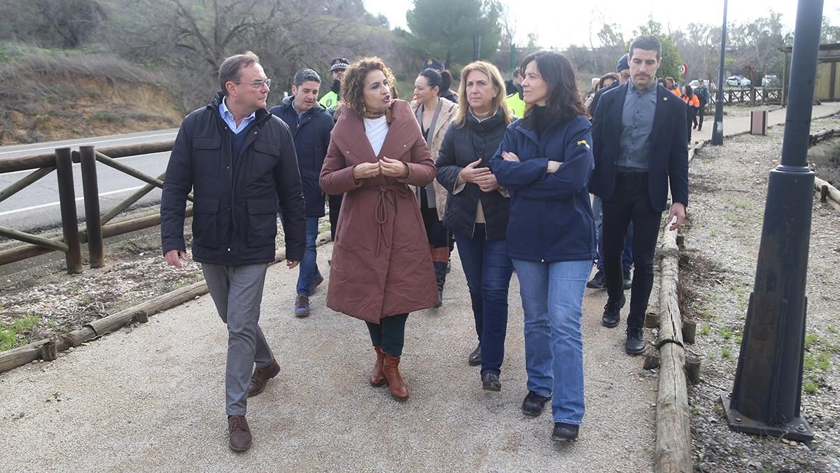 Visita de la vicepresidenta María Jesús Montero a Villafranca de Córdoba