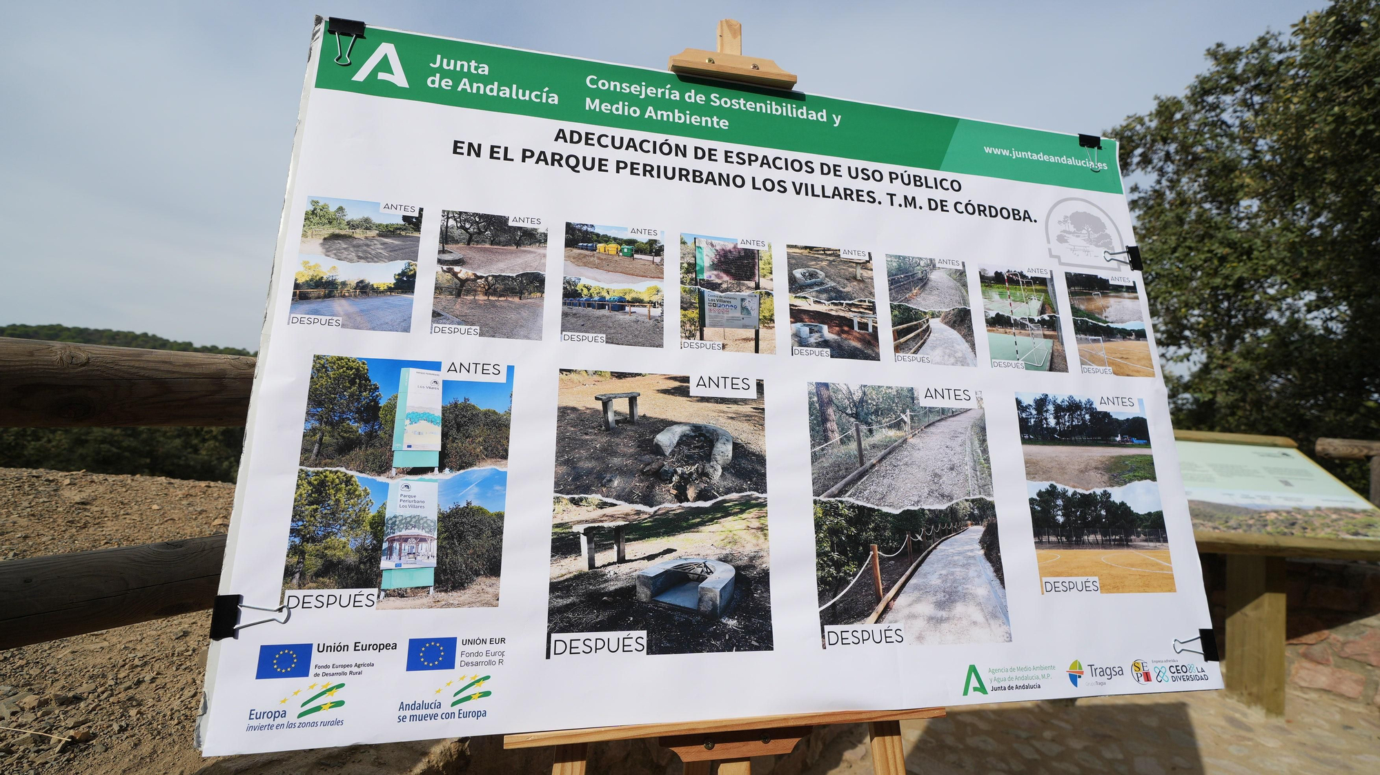 Inauguración del Parque Periurbano Los Villares de Córdoba tras las obras de adecuación