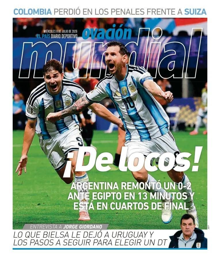 Hermosa mañana: las tapas de los diarios después del triunfo épico de Argentina ante Egipto