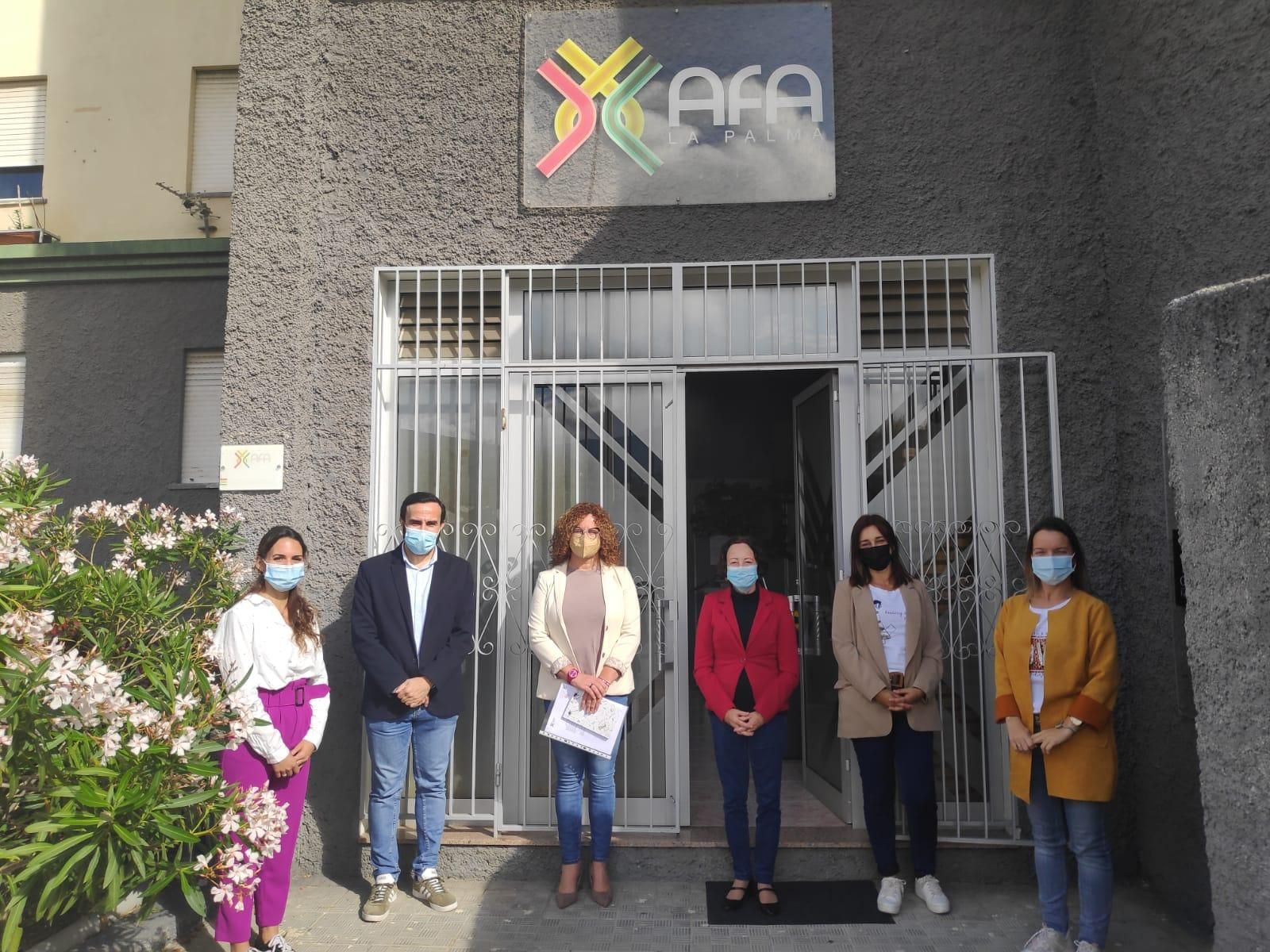 Reunión con la Asociación de Familiares de Enfermos de Alzheimer y otras Demencias de La Palma (AFA).
