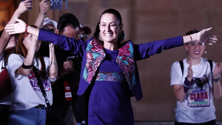 El Gobierno argentino saludó la elección de la candidata de López Obrador, a quien Milei había tildado de “ignorante”