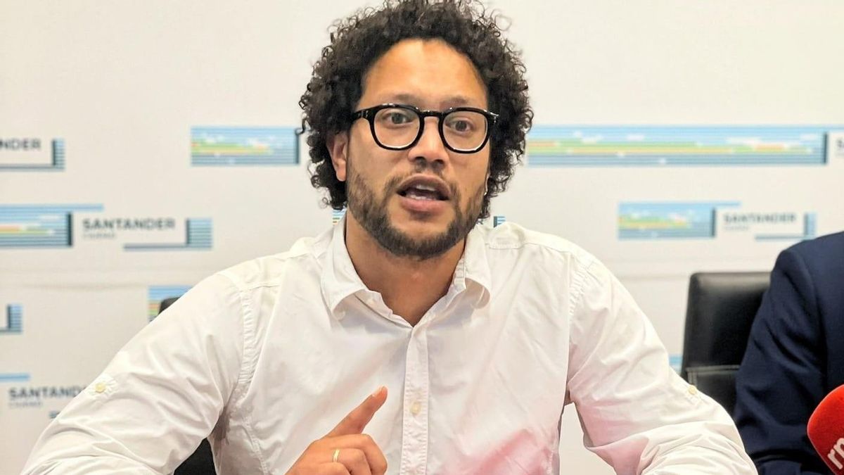 El concejal de IU en Santander, Keruin Martínez.