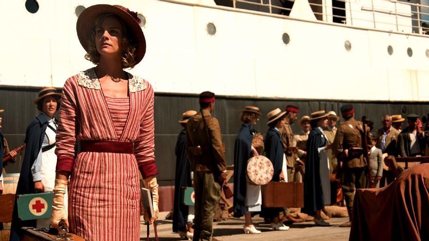 Amaia Salamanca, en una imagen promocional de Tiempos de guerra