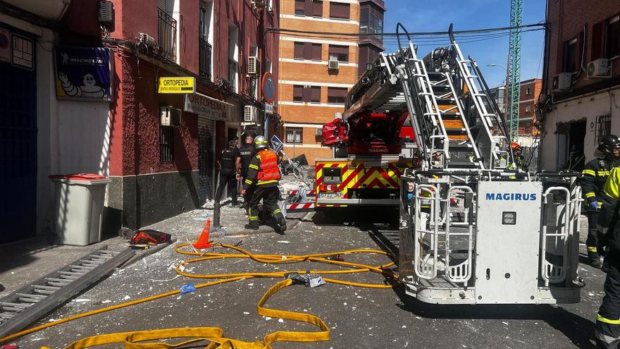 El local de la explosión en Vallecas donde murieron dos personas no tenía cédula de habitabilidad